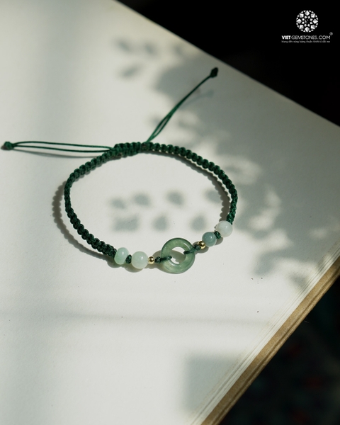 Vòng Tay Đồng Điếu Lam Ngọc