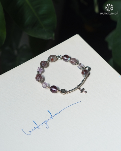 Lắc Tay Mân Côi Auralite 23 Charm Bạc