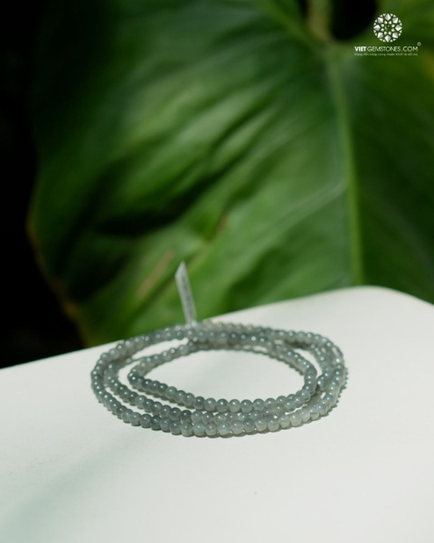 Vòng Chuỗi 3 Lines Cẩm Thạch Ô Kê Chủng 4mm