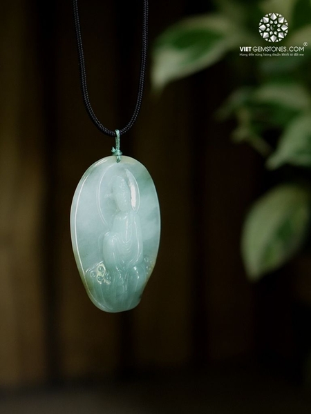 Mặt Dây Chuyền Quan Âm Bồ Tát Cẩm Thạch - Jadeite