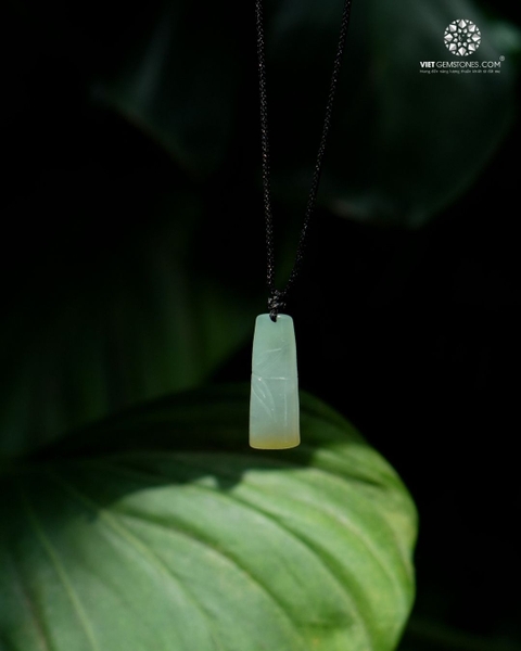 Mặt Dây Chuyền Đốt Trúc Cẩm Thạch Nếp Băng