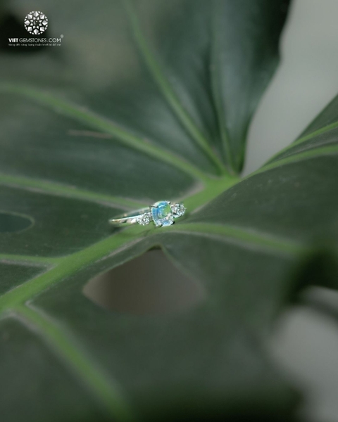 Nhẫn Bạc Đá Mặt Trăng - Moonstone