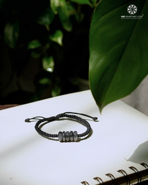 Vòng Tay MaLa Ngũ Điếu Cẩm Thạch Ô Kê Chủng