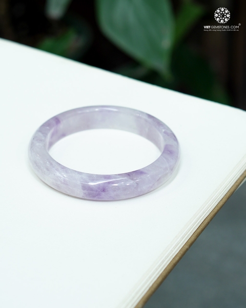 Vòng Nguyên Khối Thạch Anh Tím Bản Hẹ
