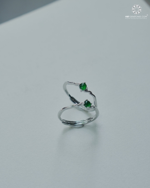 Nhẫn Bạc Phỉ Thủy - Jadeite 02