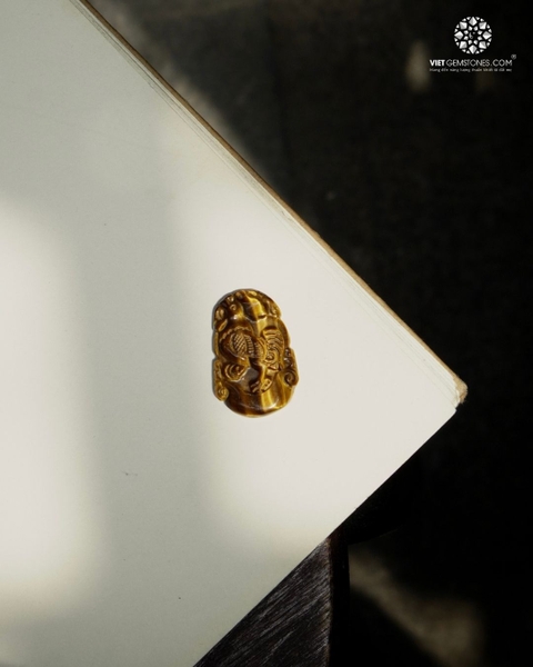 Móc khóa 12 Con Giáp Đá Mắt Hổ Vàng - Tuổi Dậu