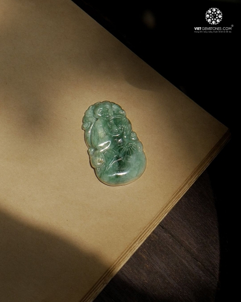 Móc khóa 12 Con Giáp Cẩm Thạch - Tuổi Thân