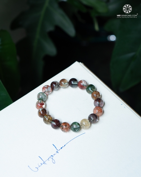Vòng Tay Thạch Anh Ưu Linh Đa Sắc Chuẩn Đẹp
