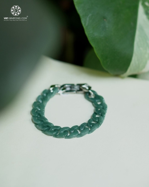Lắc Tay Nam Cẩm Thạch Lam Ngọc