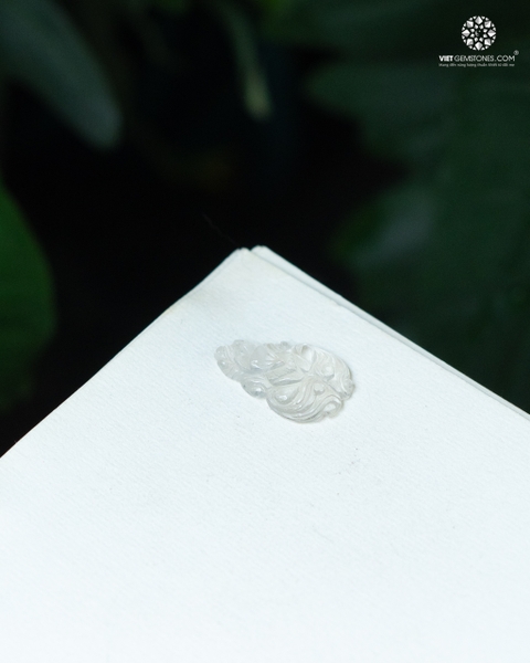 Mặt Dây Chuyền Cửu Vỹ Hồ Ly Thạch Anh Trắng