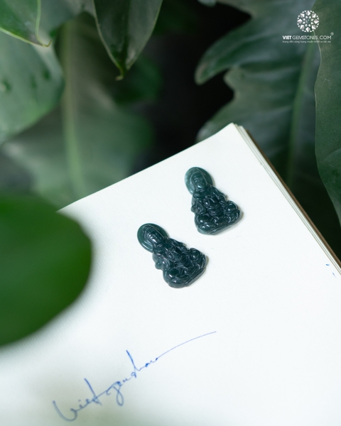 Mặt Dây Chuyền Quan Âm Bồ Tát Cẩm Thạch