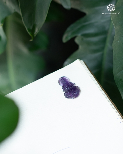 Mặt Dây Chuyền Quan Âm Bồ Tát Thạch Anh Tím