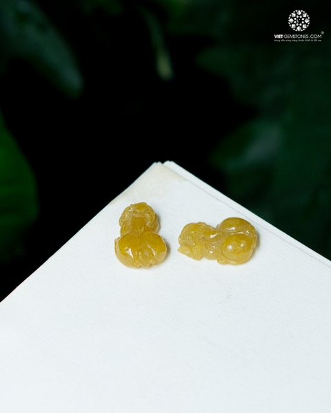 Mặt dây chuyền Tỳ Hưu Thạch Anh Tóc Vàng