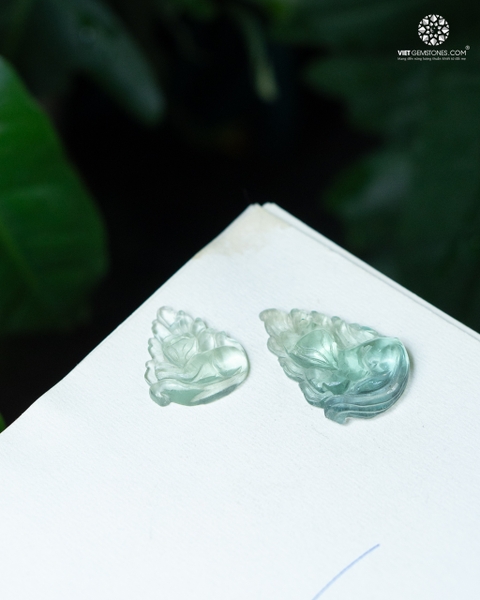 Mặt Dây Chuyền Cửu Vỹ Hồ Ly Flourite