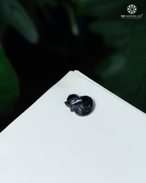 Mặt dây chuyền Hồ Ly Thạch Anh Đen - Black Quartz
