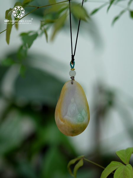 Mặt Dây Chuyền Thiền Sư Cẩm Thạch - Jadeite