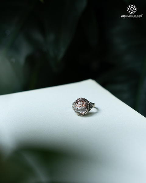 Nhẫn Bạc Đá Super Seven - Bạc Thái 925