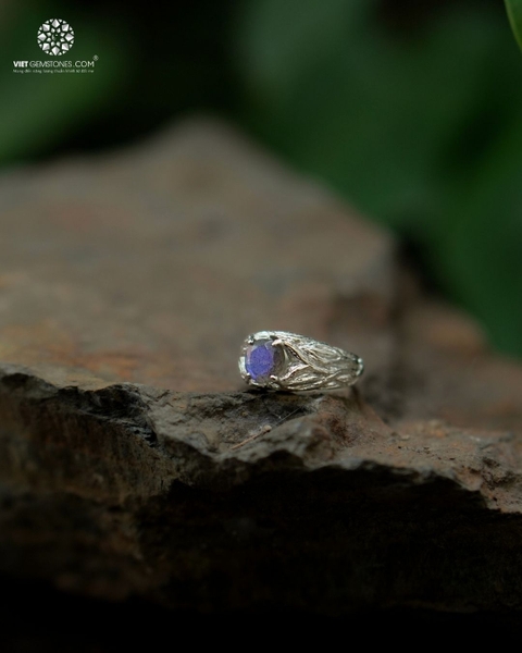 Nhẫn Bạc Đá Hắc Nguyệt Quang - Labradorite