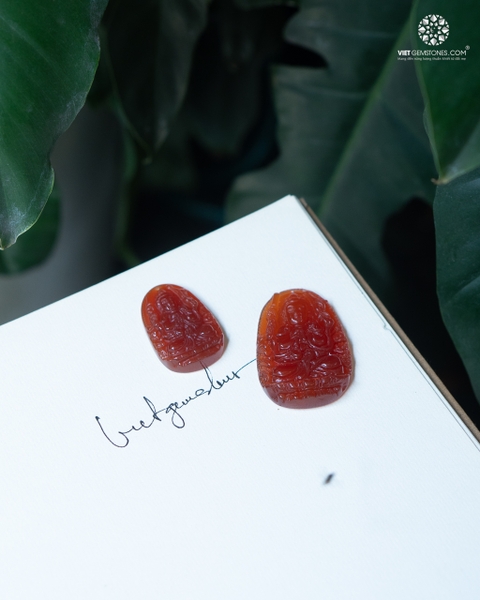 Mặt Dây Chuyền Thiên Thủ Thiên Nhãn Tuổi Tý Đá Mã Não Đỏ