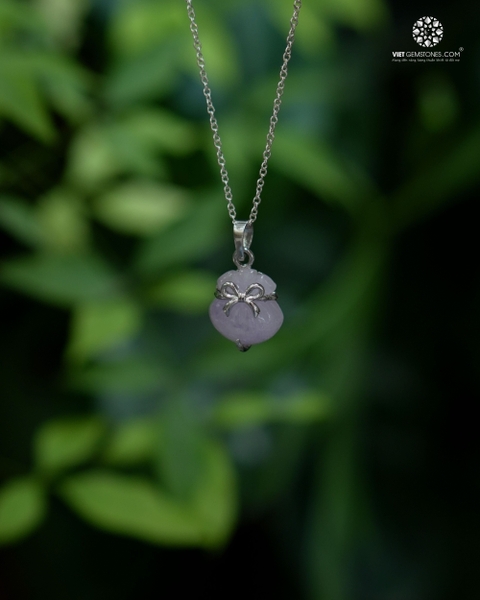 Mặt Dây Chuyền Túi Tiền Thạch Anh Tím-Amethyst (chưa kèm dây đeo)