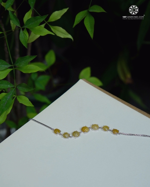 Lắc tay bạc Cẩm Thạch