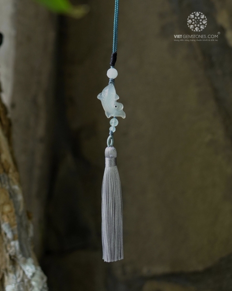 Móc Khóa Ngư Linh Dư Vận Chalcedony