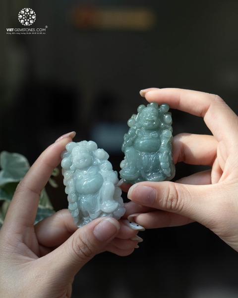 Mặt Phật Di Lặc Cẩm Thạch