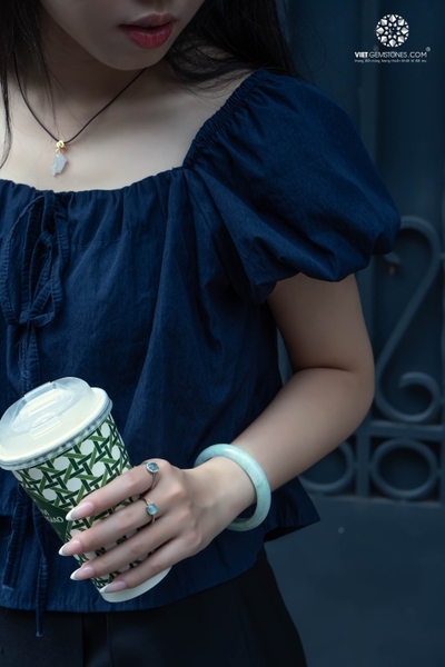 Mặt Dây Chuyền Ngư Linh Như Vận Cẩm Thạch