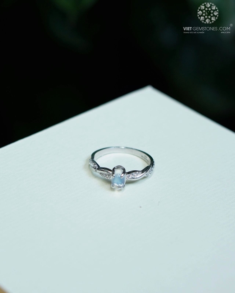 Nhẫn Bạc Đá Mặt Trăng - Moonstone 04