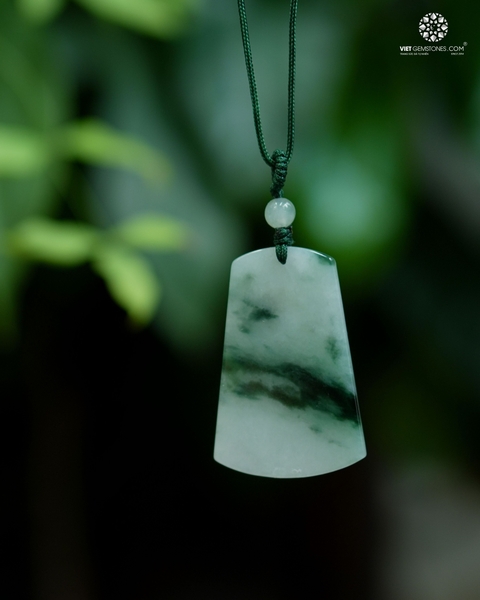 Mặt Dây Chuyền Vô Sự Bài Cẩm Thạch Hoa Bay - Jadeite