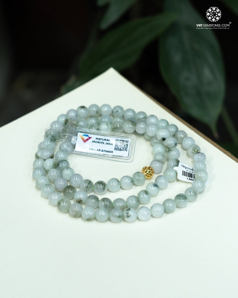 Vòng Chuỗi Cẩm Thạch Hoa Bay 8mm