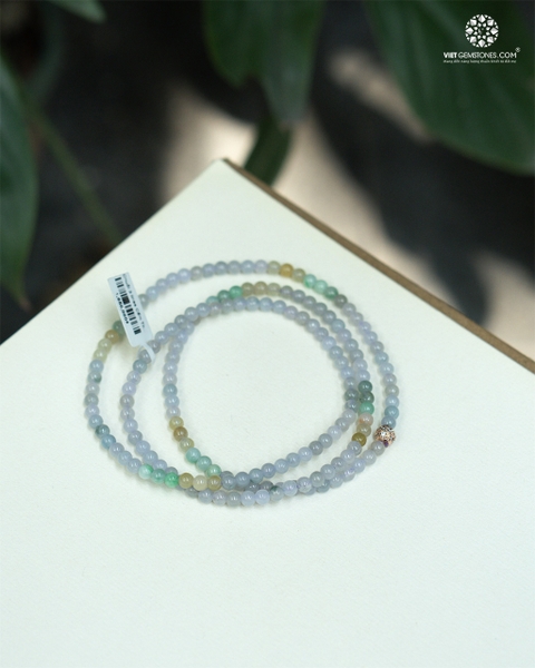 Chuỗi 3 Lines Cẩm Thạch Đa Bảo 4mm