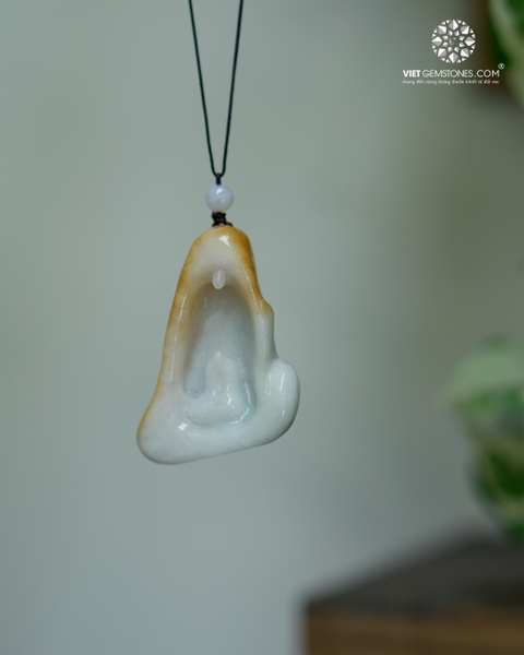 Mặt Dây Chuyền Thiền Sư Cẩm Thạch  - Jadeite