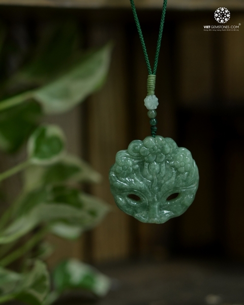 Ngọc Bội Ngọc Hoa Diện Cẩm Thạch