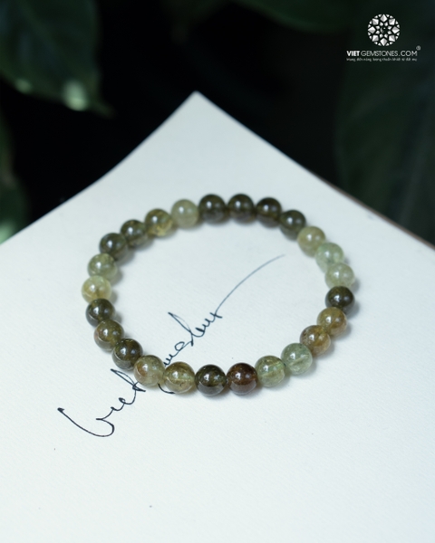 Vòng tay đá Hồng Lựu Xanh - Andradite Garnet 8mm