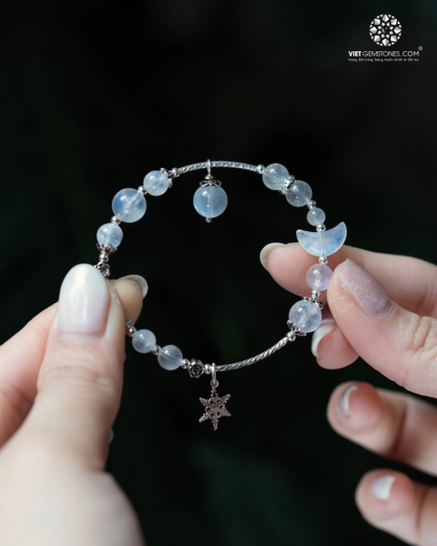 Lắc Tay Moonstone Mix Charm