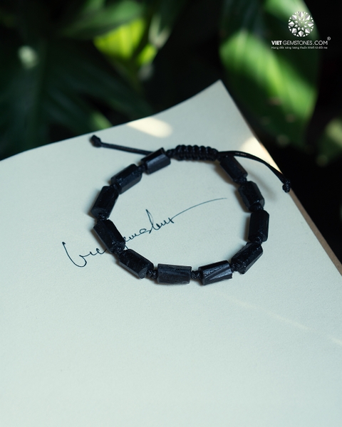 Vòng Tay Mala Tourmaline Đen Tự Nhiên