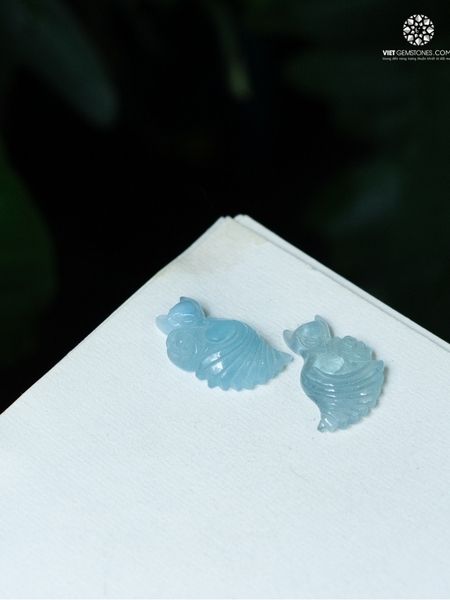 Mặt Dây Chuyền Hồ Ly Hải Lam Ngọc - Aquamarine