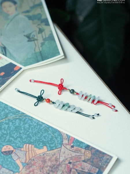 Móc Khoá Ngũ Điếu Cẩm Thạch