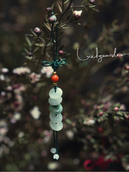 Móc Khoá Ngũ Điếu Cẩm Thạch