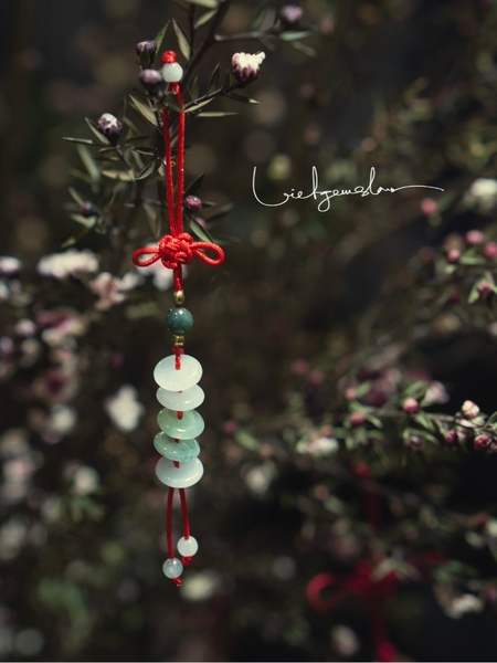 Móc Khoá Ngũ Điếu Cẩm Thạch