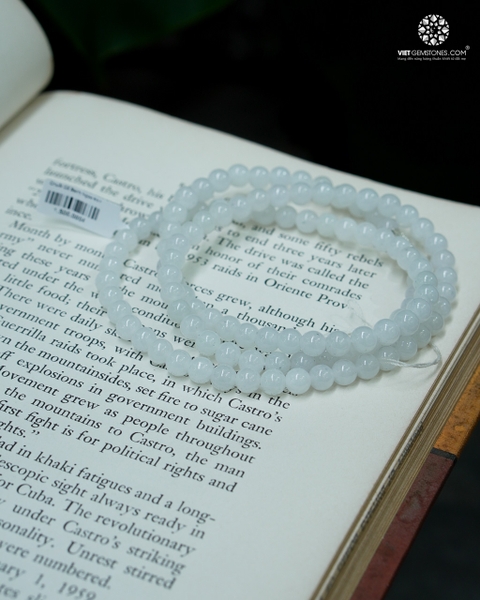 Chuỗi Cổ Bạch Ngọc 6mm