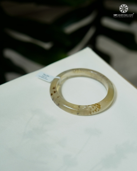 Vòng Nguyên Khối Chalcedony Thụ Chi