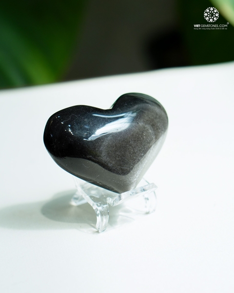 Trái Tim Rainbow Obsidian