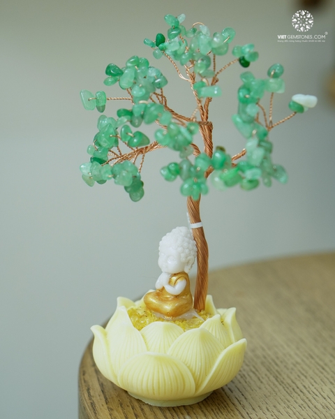 Cây Tài Lộc  -  Đế Khối Tinh Thể Thạch Anh Cỡ Trung