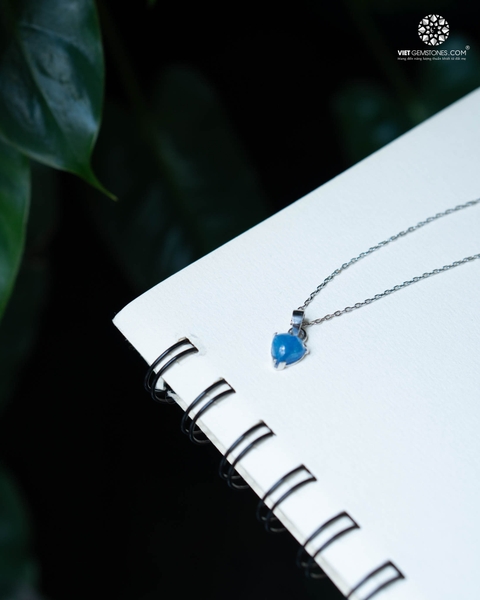 Mặt Dây Chuyền Trái Tim Kyanite (chưa kèm dây đeo)