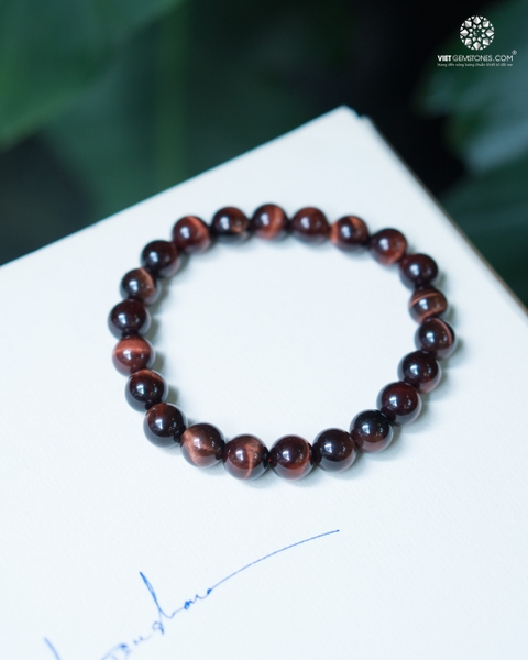 Vòng Tay Đá Mắt Hổ Đỏ 08mm