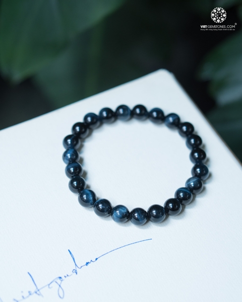 Vòng Tay Đá Mắt Hổ Xanh 8mm