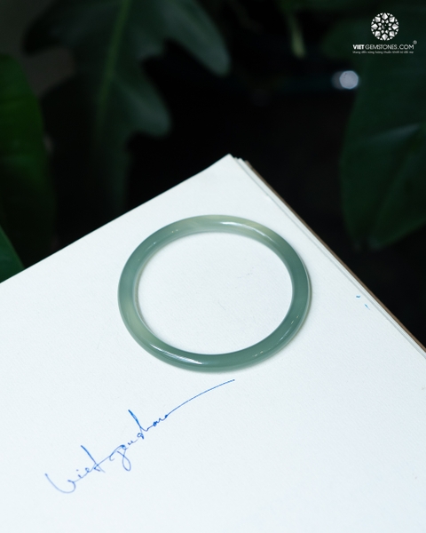 Vòng Nguyên Khối Chalcedony Uyên Ương