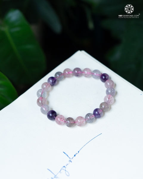 Vòng tay đá Super Seven 8mm